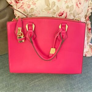 Charming Charlie Vibrant Pink Crossbody Bag